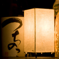 日本酒と照明